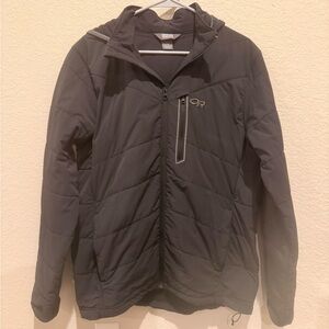 Men’s L Outdoor Research Charcoal Performance Jacket